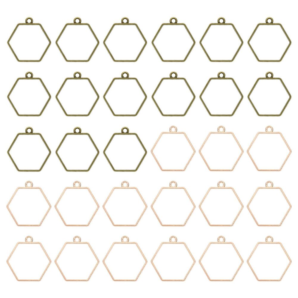 2278 50pcs Open Bezels, Resin Bezels Pendants Mold Open Back Bezels